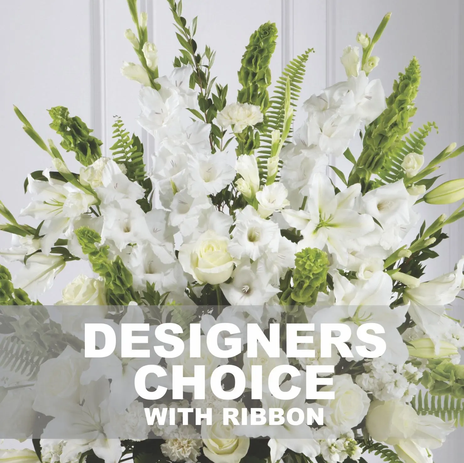 Sympathy Bouquet with ribbon
