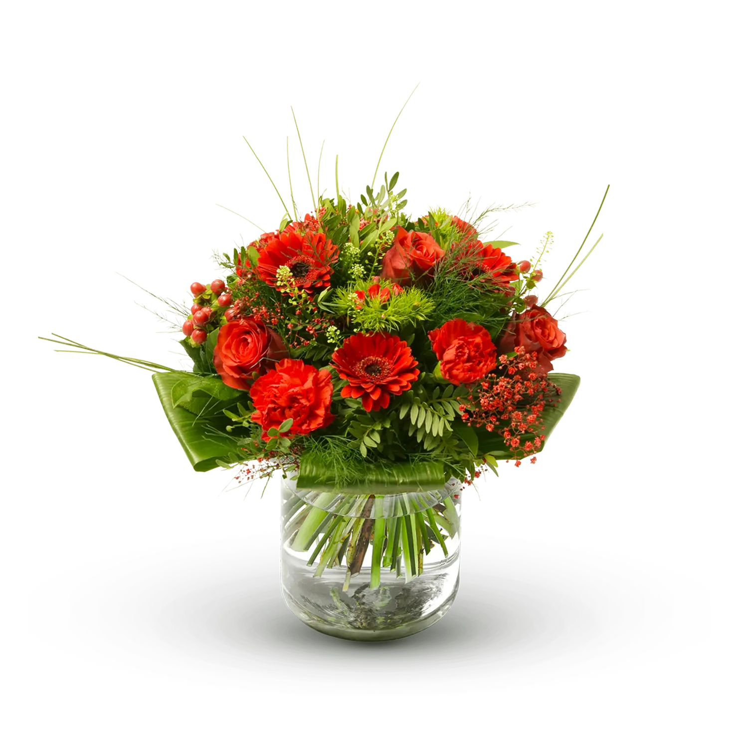 Stylish red bouquet