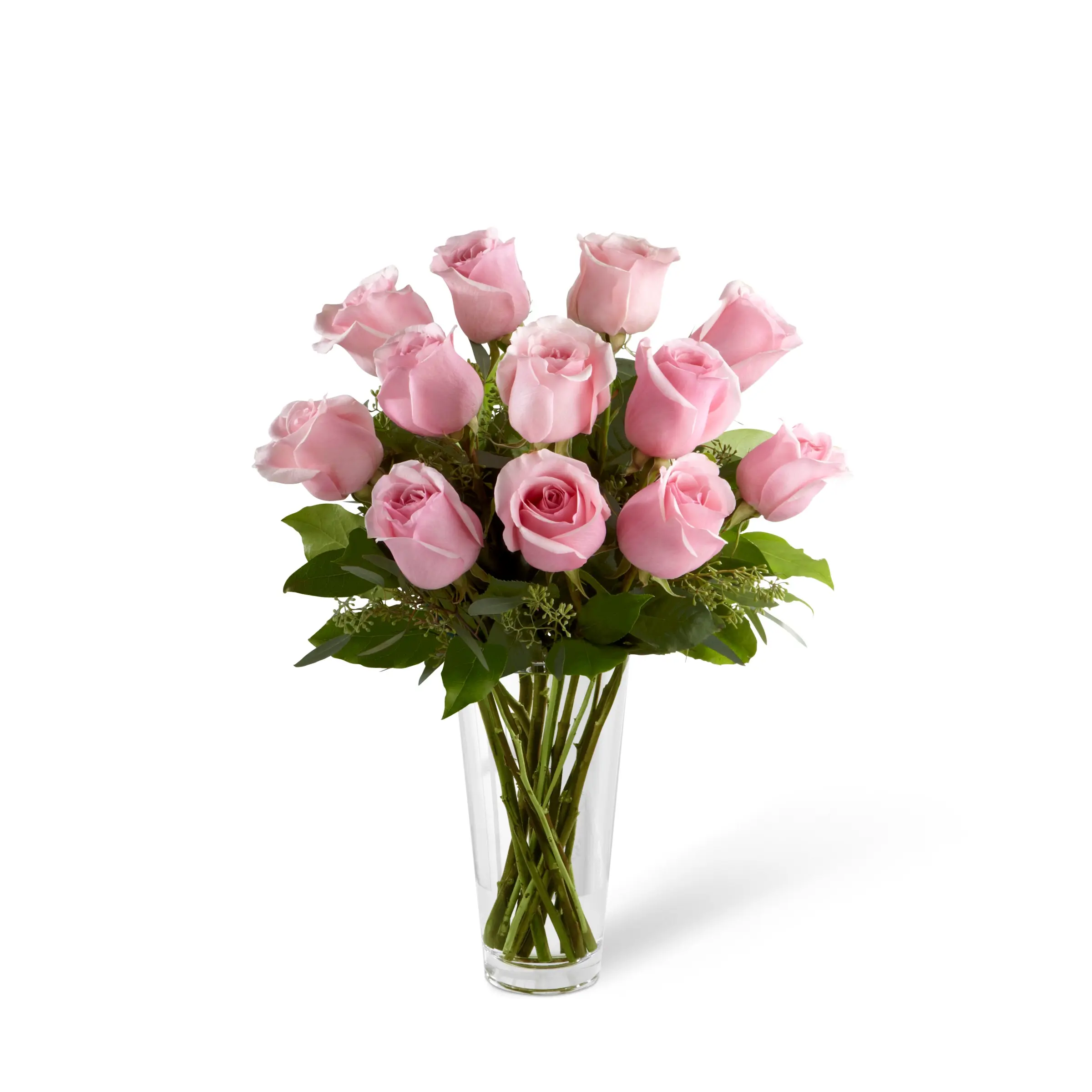 The Long Stem Pink Rose Bouquet by