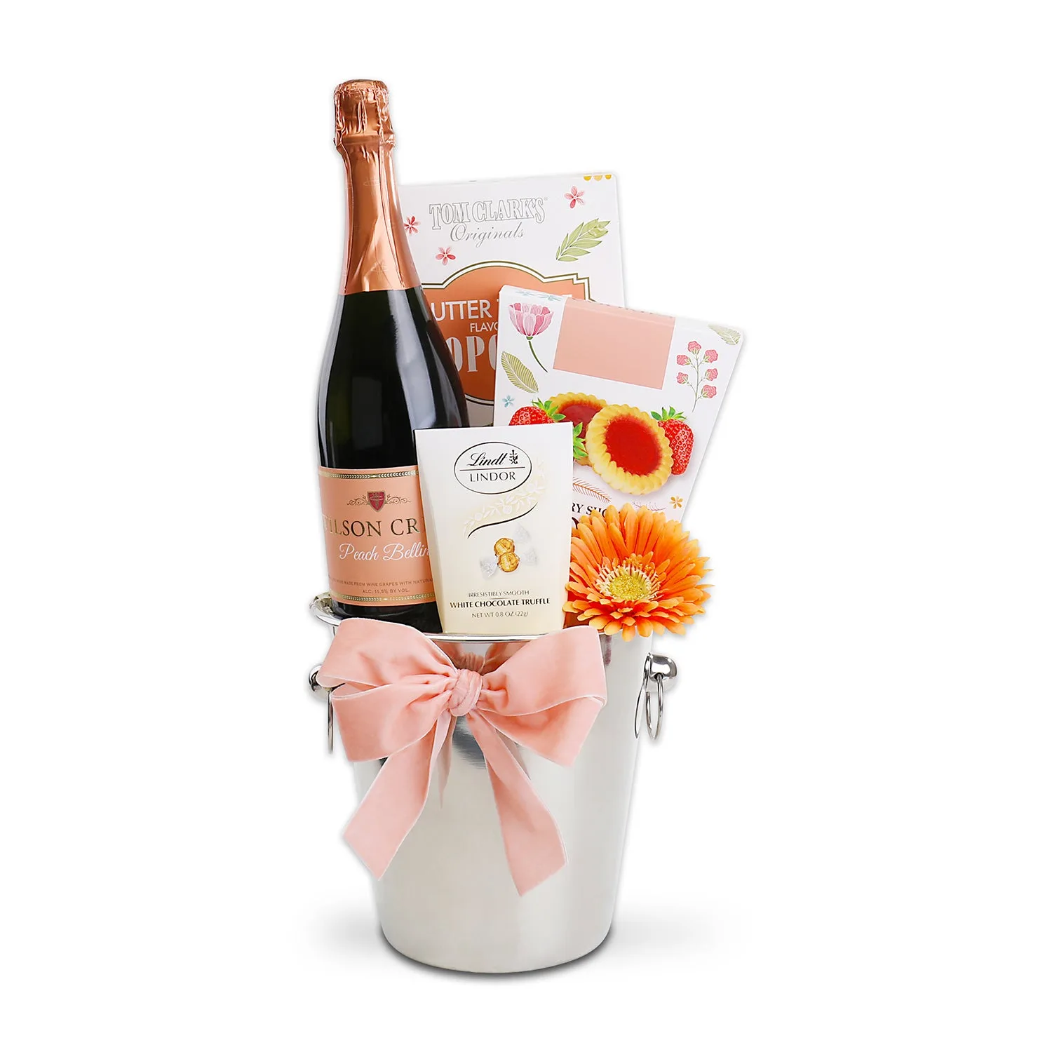 Pop the Bubbly Rosé Champage Bucket Gift Basket