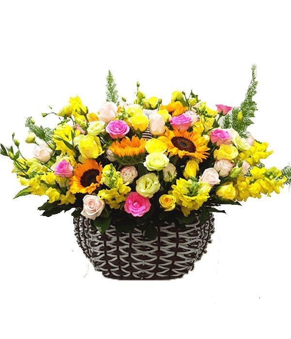 Mix Color flower basket (Basic)