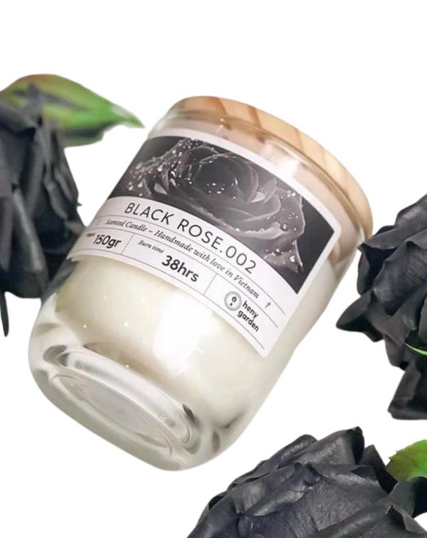 Black Rose Perfumed Candle (Basic)