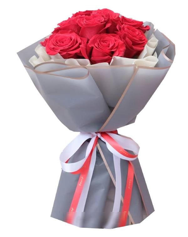 red roses hand bouquet (Basic)