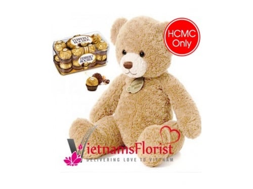 Teddy (60cm) And Chocolate