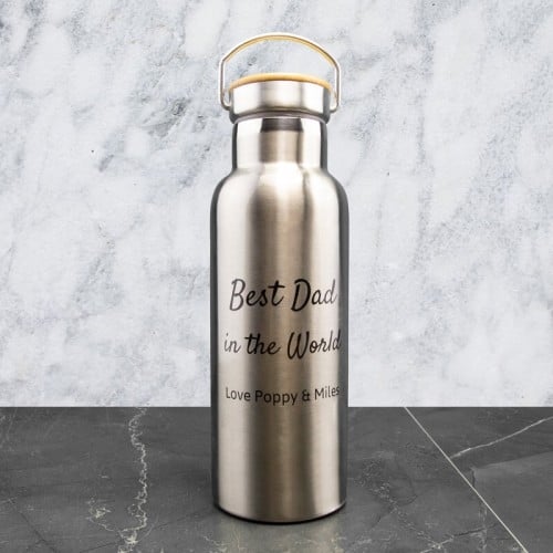 Scripted Message Metal Drink Bottle