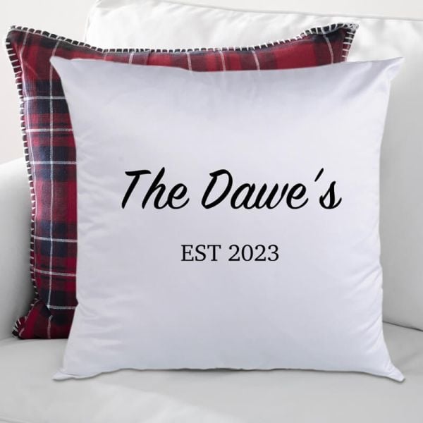 Satin Message Personalised Cushion