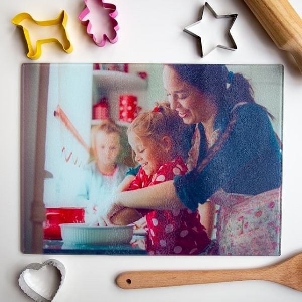 Rectangle Photo Glass Chopping Board