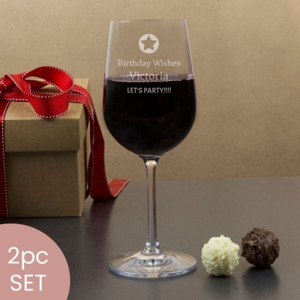 You're a Star Personalised Wine Glasses