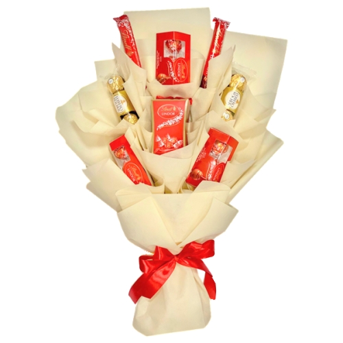 Lindt Chocolates & Ferrero Rocher Bouquet