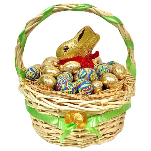 Easter Bunny with Chocolate Eggs
