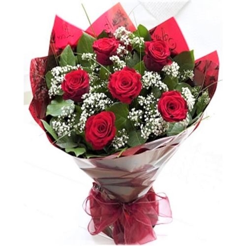 6 Red Roses