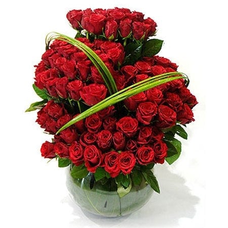 Grand 200 Red Roses Flower Arrangement