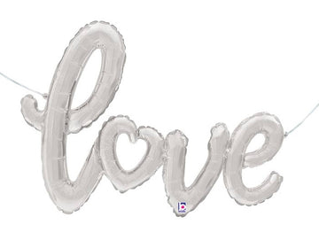 Love Letter Balloon - Silver 47 inch