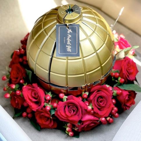 Bomb Explosion Box with Cake & Roses