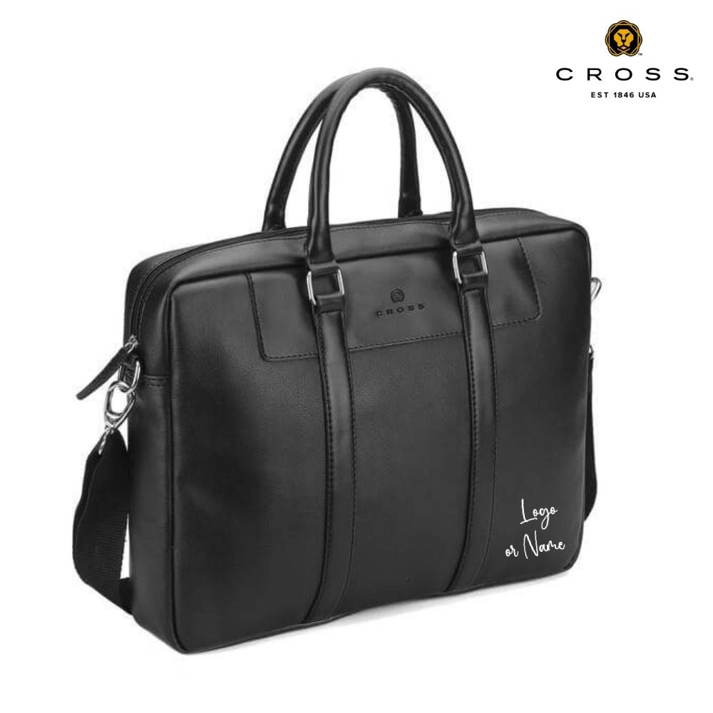 Personalised Corporate Gift - CROSSÂ® Black Laptop Briefcase