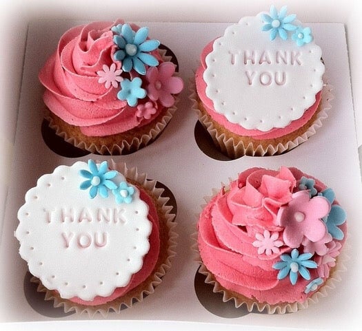 Pink Rose Cupcakes