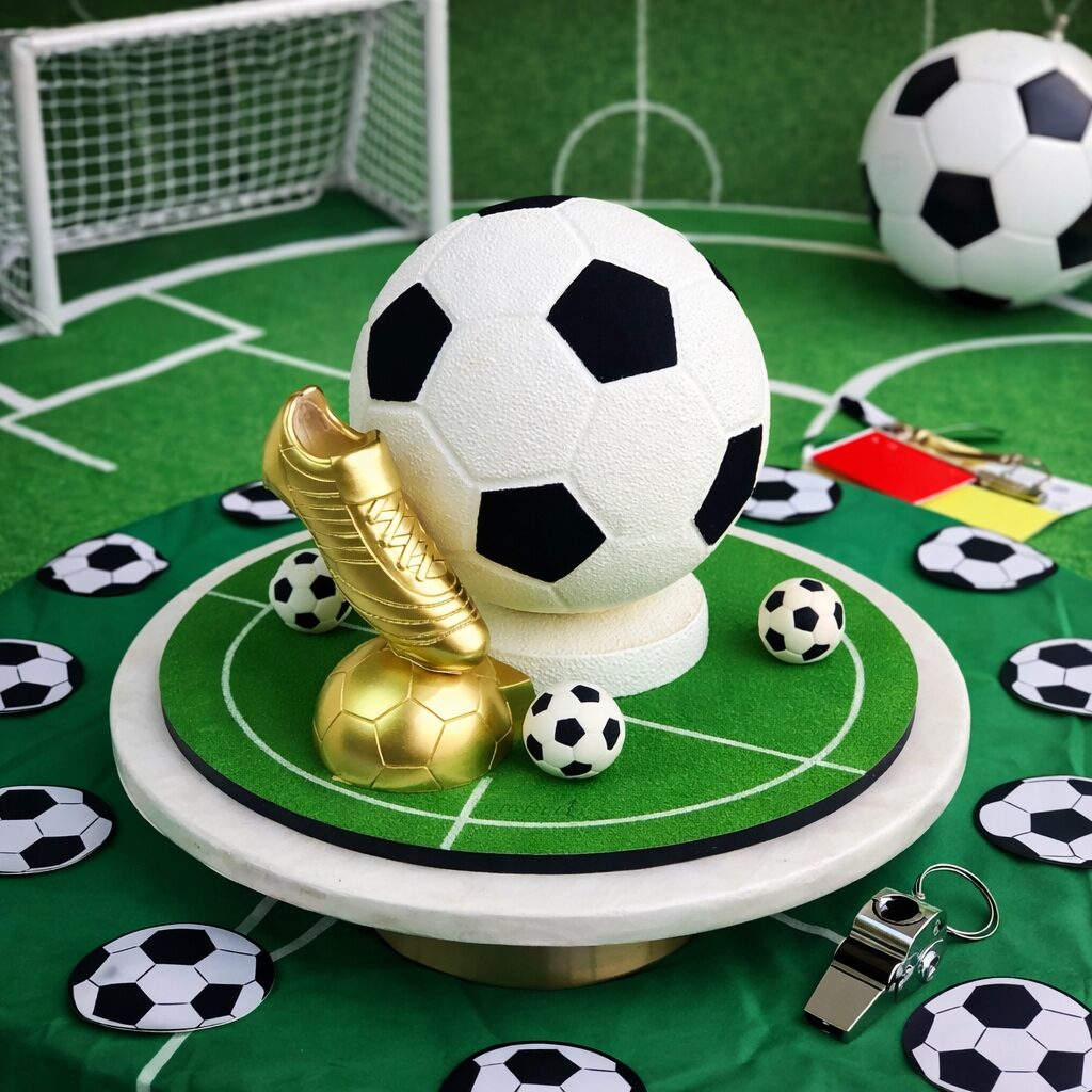 Football Chocolate-Smash Cake