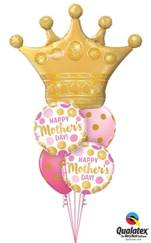 A Crown For Mom' Mother's Day Balloon Bouquet