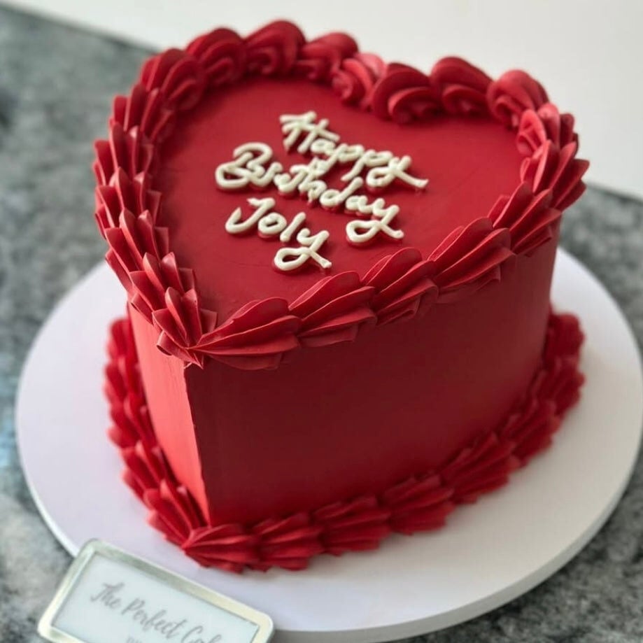 Red Heart Cake