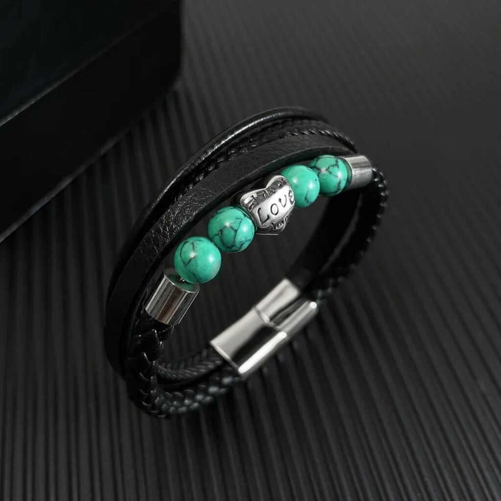 Black Men's Love Bangle