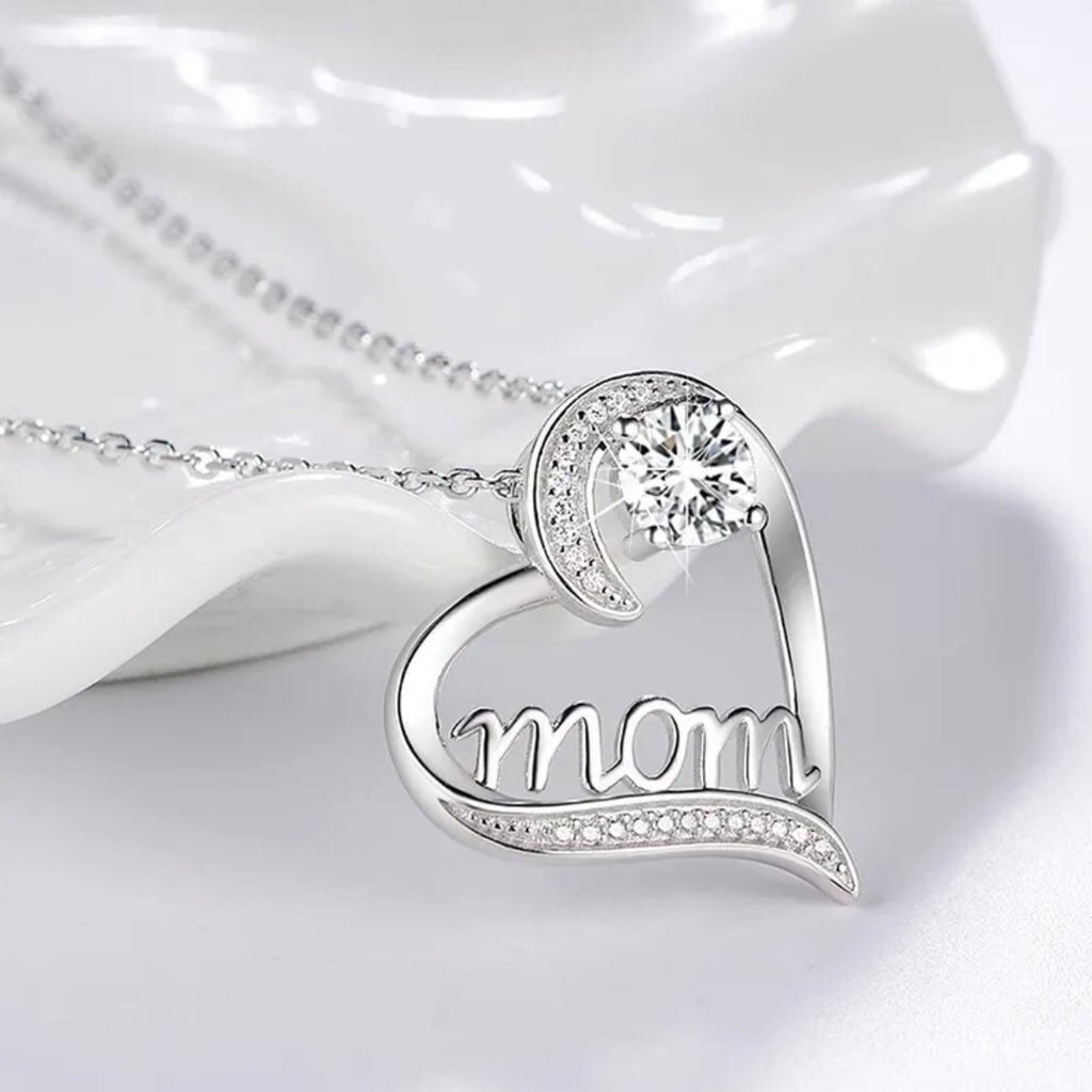 Sterling Silver Pendant 'MOM'