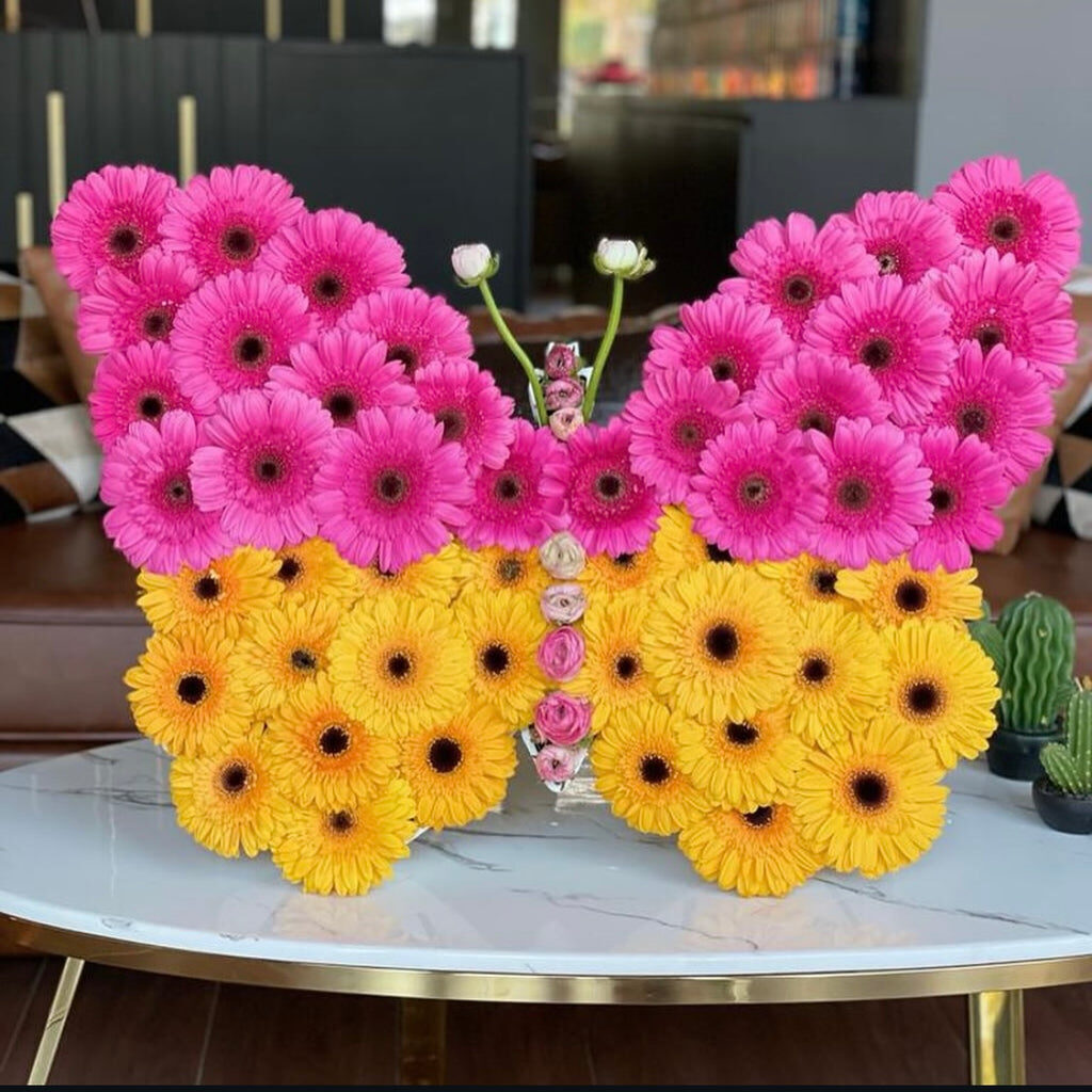 Butterfly Daisy Flower Arrangement
