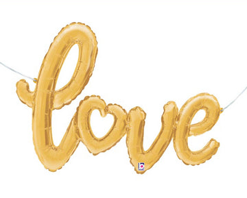 Love Letter Balloon - Gold 47 inch