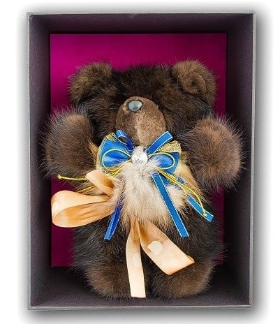 Luxurious Natural Fur Teddy Bear