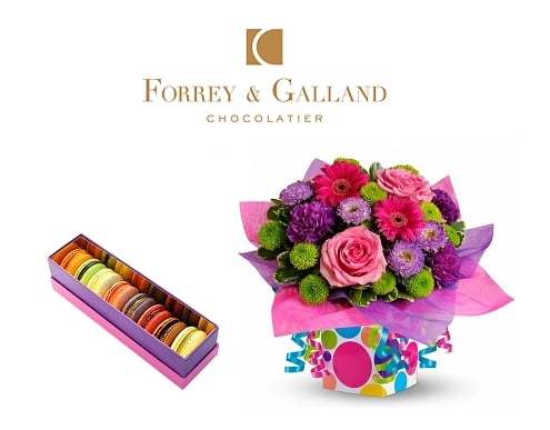 Forrey & Galland Macarons & Flower Box