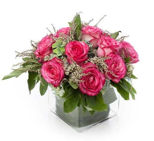 'Rosy Garden' Birthday Vase