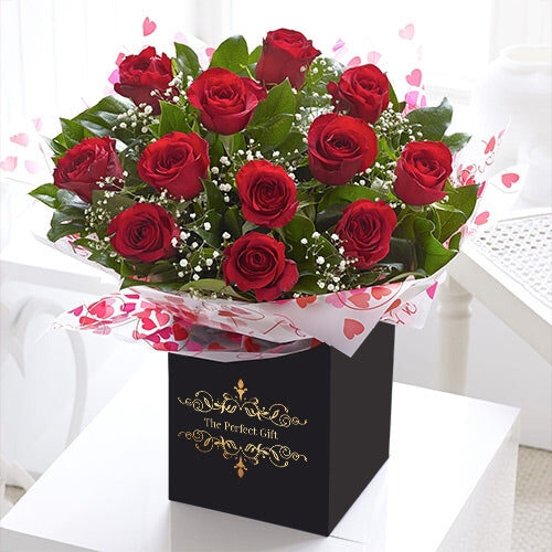 Red Roses in Signature Gift Box (30 roses)