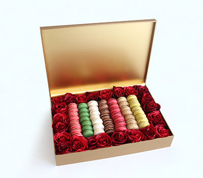 Delice Luxury 56 Macaron & Roses Box