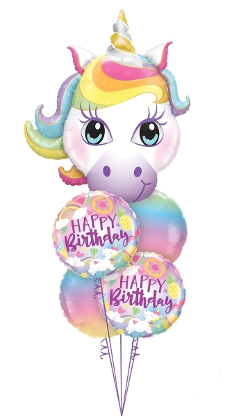 Magical Unicorn Shape Birthday Balloon Bouquet
