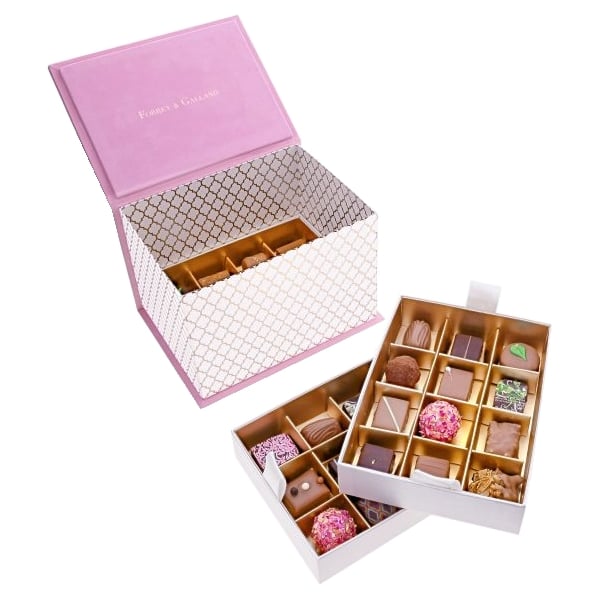 Forrey & Galland Velvet Box 36 pcs - Pink
