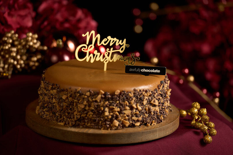 Festive Caramel Brittle & Sea Salt Chocolate Cake - 6
