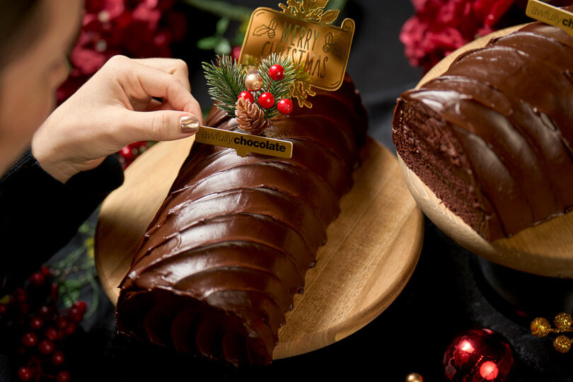The Original All Chocolate Log Cake