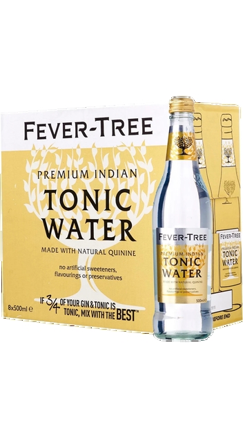 Fever-Tree Premium Indian Tonic Water 8 x 500ml