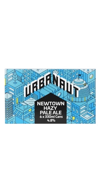 Urbanaut Newtown Hazy Pale Ale 6 pack 330ml cans