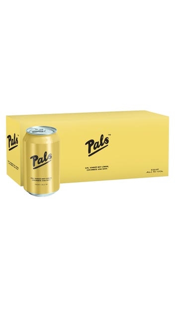 Pals Gin, Hawke's Bay Lemon, Cucumber & Soda 10pk 330ml cans