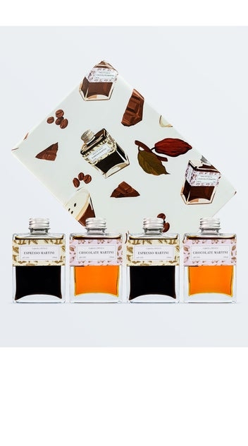 J.M.R Cocktail & Co Espresso & Chocolate Martini Gift Set 4x100ml gift set