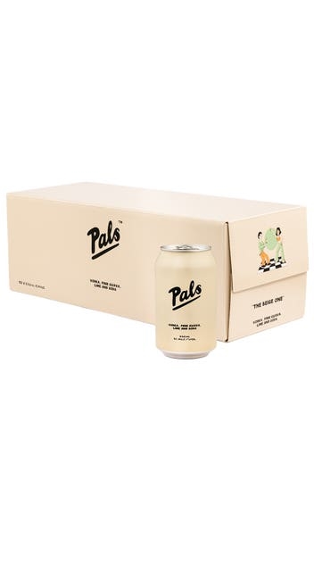 Pals Vodka, Pink Guava, Lime and Soda 10 pack 330ml cans