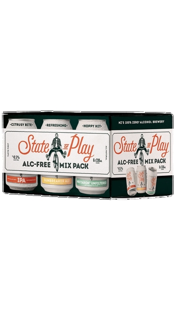 State Of Play Non Alcoholic Mixed 6 pack
