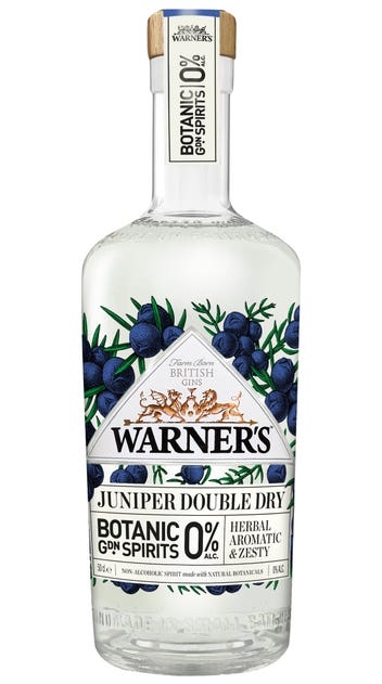 Warner's 0% Juniper Double Dry Gin 500ml bottle