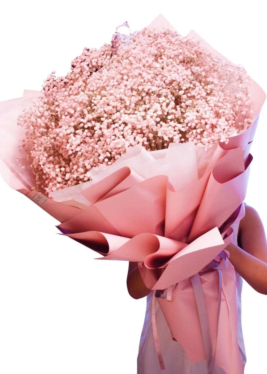 Pink Baby's Breath Million Star Giant Bouquet