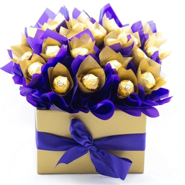 24 Roses & 24 Ferrero Bouquet