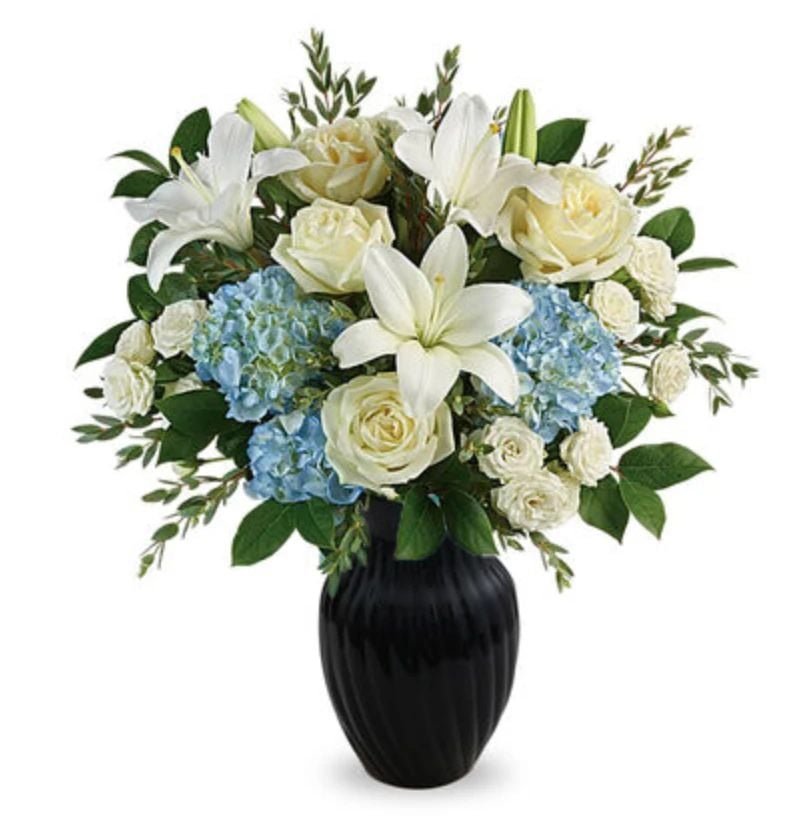 Hydrangeas Roses Casablanca Lilies Bouquet