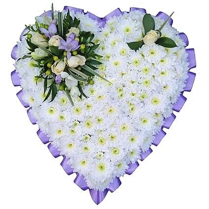 Sympathy Funeral Heart - Tribute for a Lady (None)