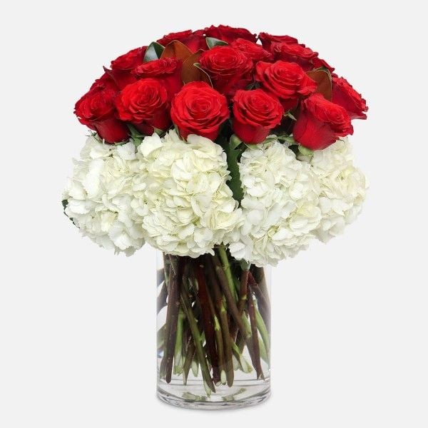 Love at First Sight Hydrangeas Roses Bouquet