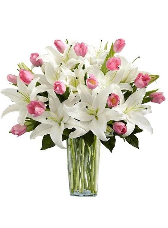 Pure Love Lilies & Tulips Bouquet