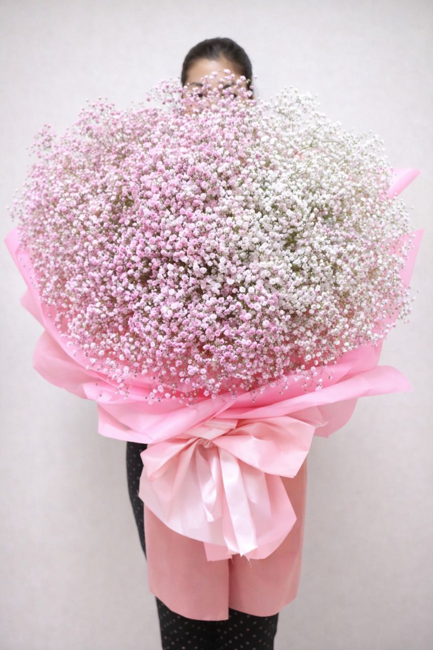 Pink & White Million Star Giant Bouquet